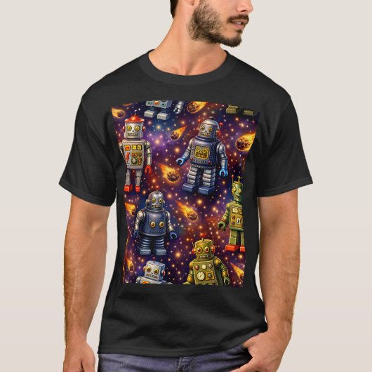 Roboter-Erkundungskosten T-Shirt (Vorderseite)