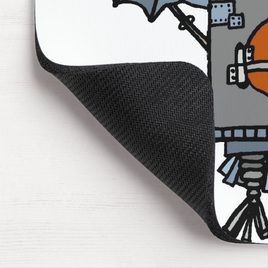 Roboter-Eule Mousepad (Ecke)