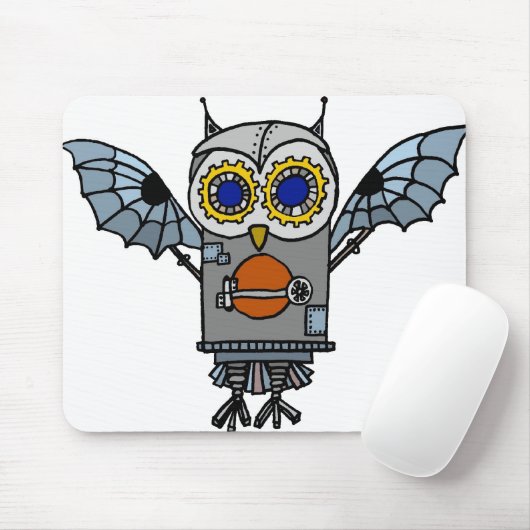 Roboter-Eule Mousepad (Mit Mouse)