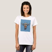 Roboter-Eule T-Shirt (Vorne ganz)