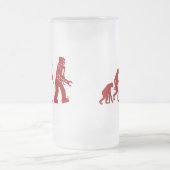 Roboter-Evolution des Mannes in Roboter Mattglas Bierglas (Mittel)