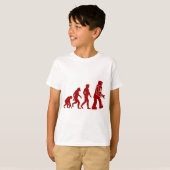 Roboter-Evolution des Mannes in Roboter T-Shirt (Vorne ganz)