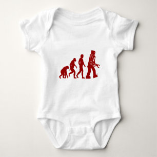 Roboter-Evolution des Menschen in den Roboter Baby Strampler
