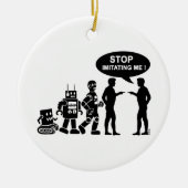 Roboter-Evolution Keramikornament (Vorne)