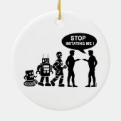 Roboter-Evolution Keramikornament (Hinten)