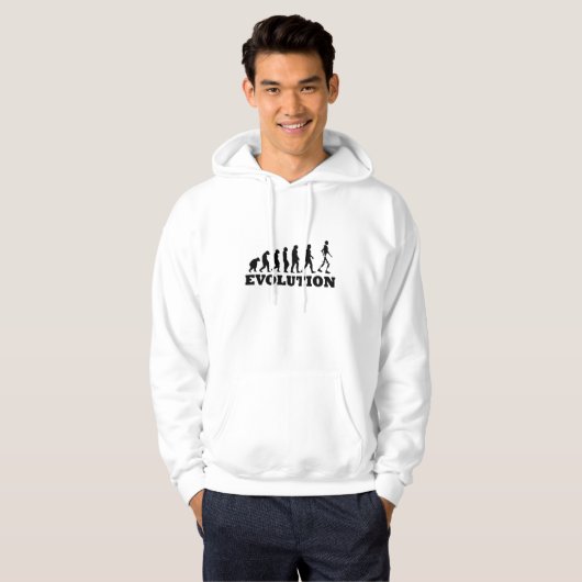 Roboter-Evolution lustig Hoodie (Vorne ganz)