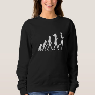 Roboter-Evolution Nerd-Computer-Robotik-Geek-Kostü Sweatshirt