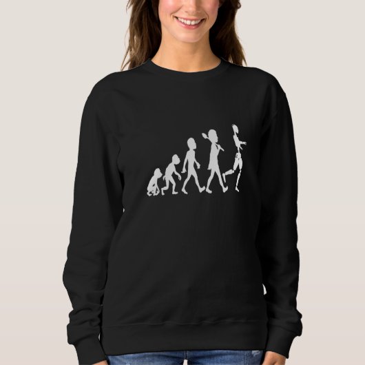 Roboter-Evolution Nerd-Computer-Robotik-Geek-Kostü Sweatshirt (Vorderseite)