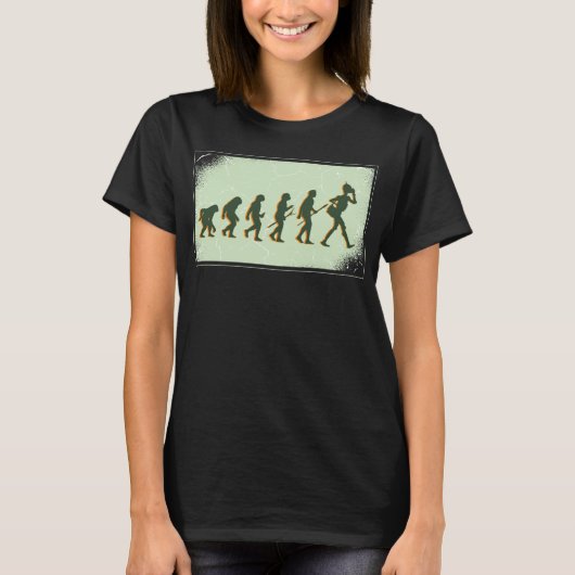 Roboter Evolution Science Technology Roboter T-Shirt (Vorderseite)