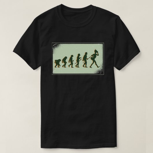 Roboter Evolution Science Technology Roboter T-Shirt (Design vorne)
