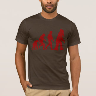 Roboter-Evolution - vom Mann in Roboter T-Shirt