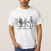 Roboter-Evolutions-Monot-shirt T-Shirt (Vorderseite)
