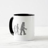 Roboter-Evolutions-Tasse Tasse (Vorderseite Links)