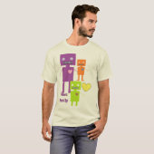 Roboter-Familie T-Shirt (Vorne ganz)