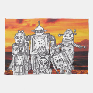 Roboter-Feiertag 3 Küchentuch