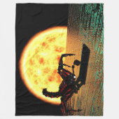 ROBOTER FLEECEDECKE (Vorderseite)