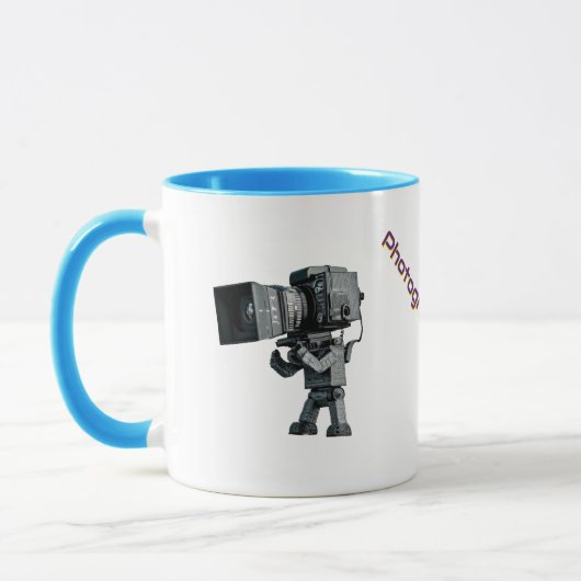 Roboter Fotograf Tasse (Links)