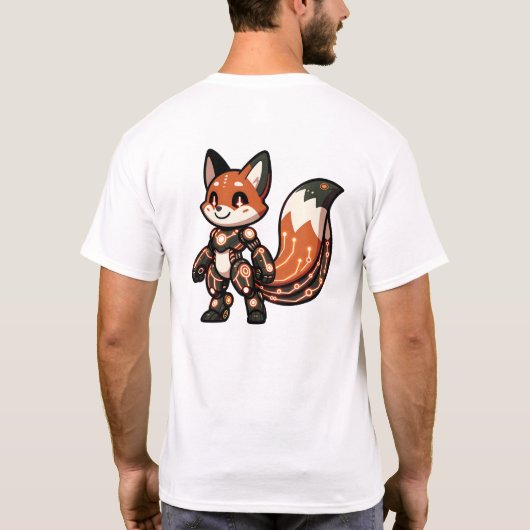 Roboter Fox T-Shirt (Rückseite)