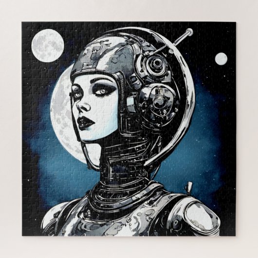 Roboter Frau VI Puzzle (Vertikal)
