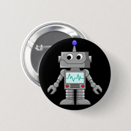 Roboter Freak Button (Vorne & Hinten)