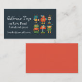 Roboter für Kinderspielzeug und Bücher im Internet Visitenkarte (Vorne/Hinten)