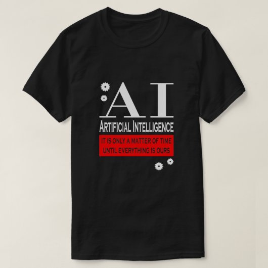 Roboter für künstliche Intelligenz 5 T-Shirt (Design vorne)