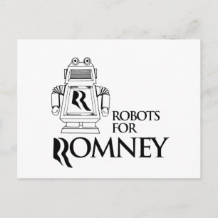 ROBOTER FÜR ROMNEY.png Postkarte