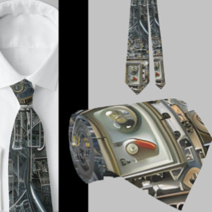 Roboter-Geek Nerdy-Technologie Krawatte