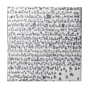 Roboter-Genom 001 Fliese