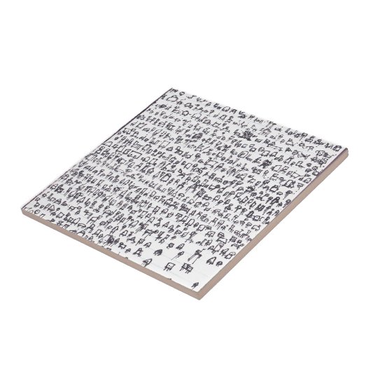 Roboter-Genom 001 Fliese (Seite)