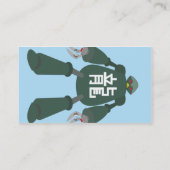 Roboter - Geschäft Visitenkarte (Rückseite)