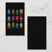 Roboter Geschenk Robotik Retro Spielzeug Spaß Visitenkarte (Vorne/Hinten)