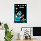 Roboter-Geschenke für Jubiläumsfeier oder Hochzeit Poster (Heimbüro)