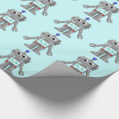 Roboter Geschenkpapier (Ecke)