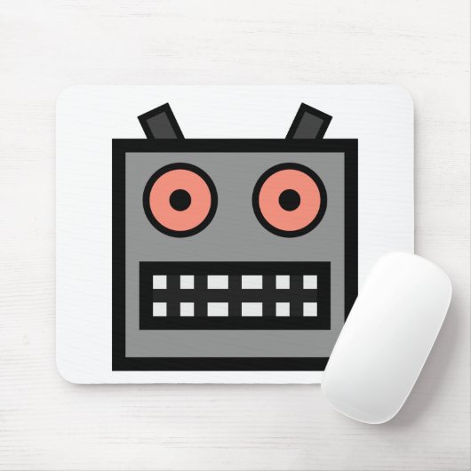 ROBOTER-GESICHT MOUSEPAD (Mit Mouse)