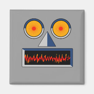 Roboter-Gesichts-Magnet Magnet