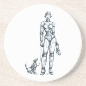 Roboter Getränkeuntersetzer (Vorne)