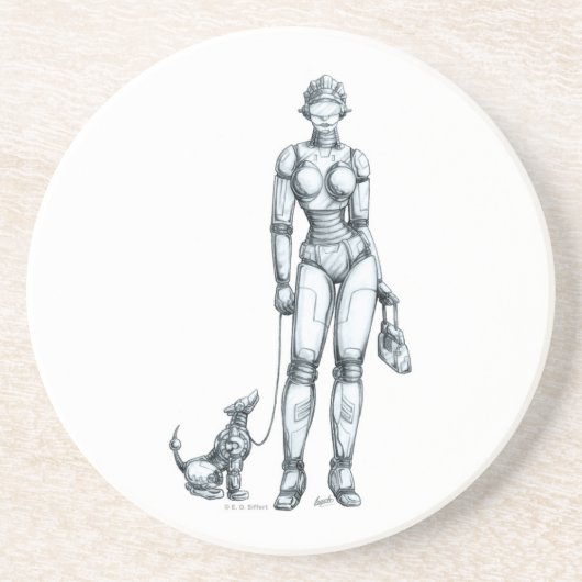 Roboter Getränkeuntersetzer (Vorne)