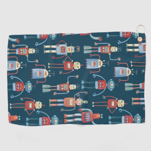 Roboter Golfhandtuch (Horizontal)