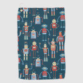 Roboter Golfhandtuch (Vorderseite)