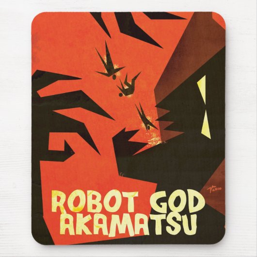 Roboter-Gott Akamatsu Mausunterlage 1 Mousepad (Vorne)
