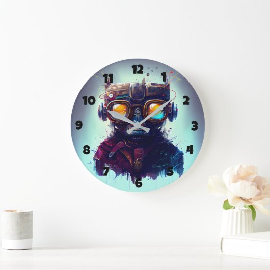 Roboter Große Wanduhr (Zuhause)
