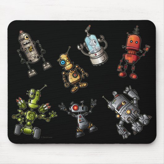 Roboter-Gruppe Mousepad (Vorne)
