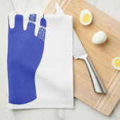 Roboter Hand mit blühenden Rose Artwork Geschirrtuch (Viertel Falte)