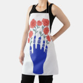 Roboter Hand mit blühenden Rose Artwork Schürze (InSitu)