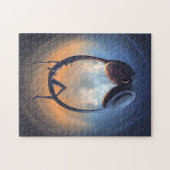 Roboter hören Musik von Kopfhörern Puzzle (Horizontal)