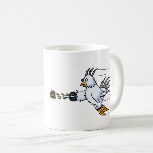 Roboter-Huhn Kaffeetasse (VorderseiteRechts)