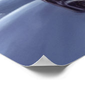 Roboter im schneebedeckten Berg | AI Art Poster (Ecke)