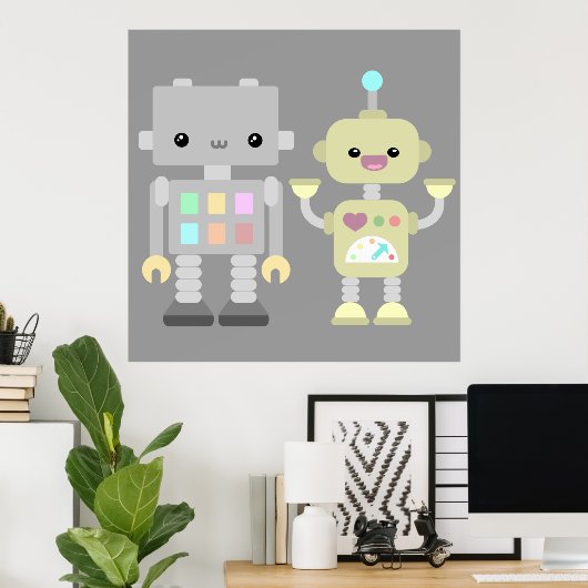 Roboter im Spiel Poster (Heimbüro)