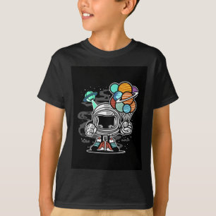 Roboter im Weltraum T-Shirt